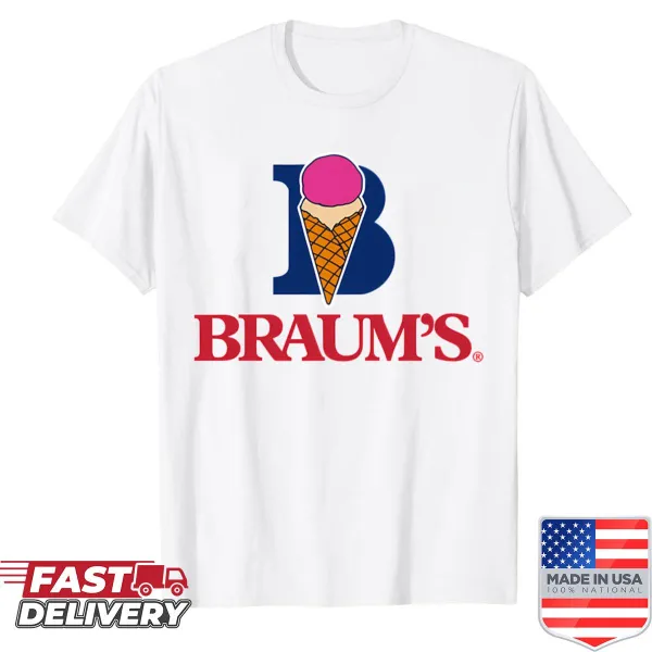 Shirt featuring the Braums logo in a clean design