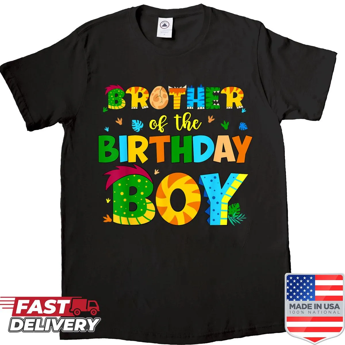 Dinosaur birthday shirt for the brother of the birthday boy