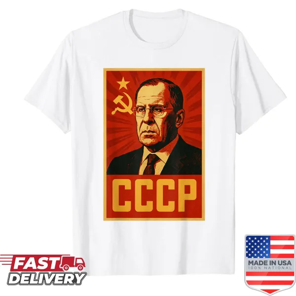 Vintage Soviet Union graphic shirt with retro design elements