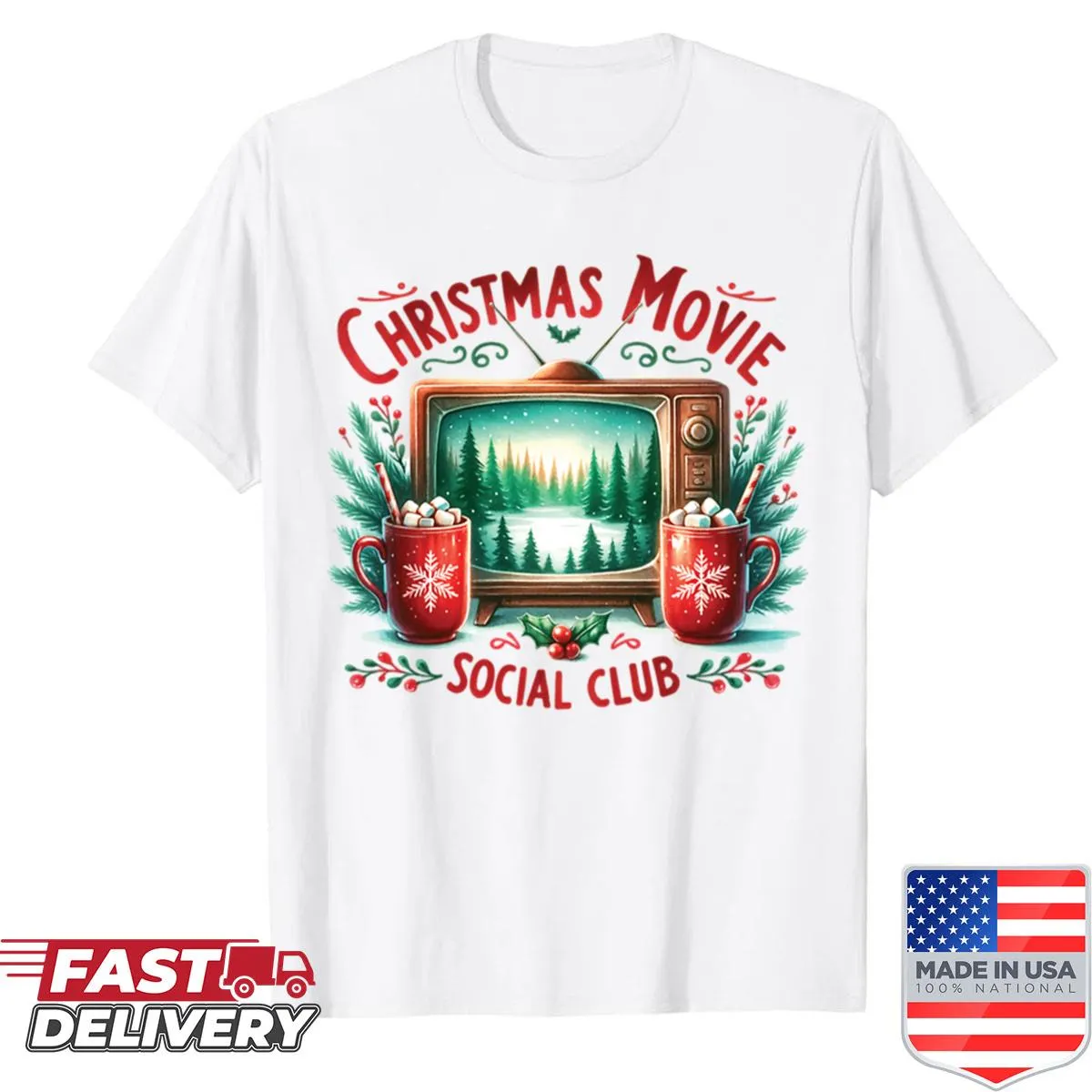 Festive shirt for Christmas movie lovers