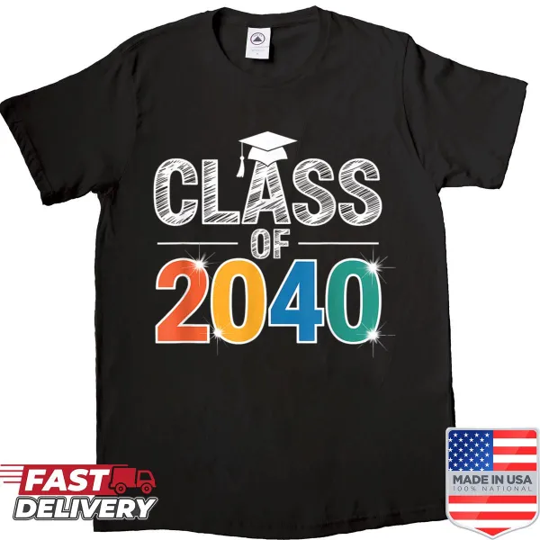 'Class of 2040' shirt celebrating children's educational milestones