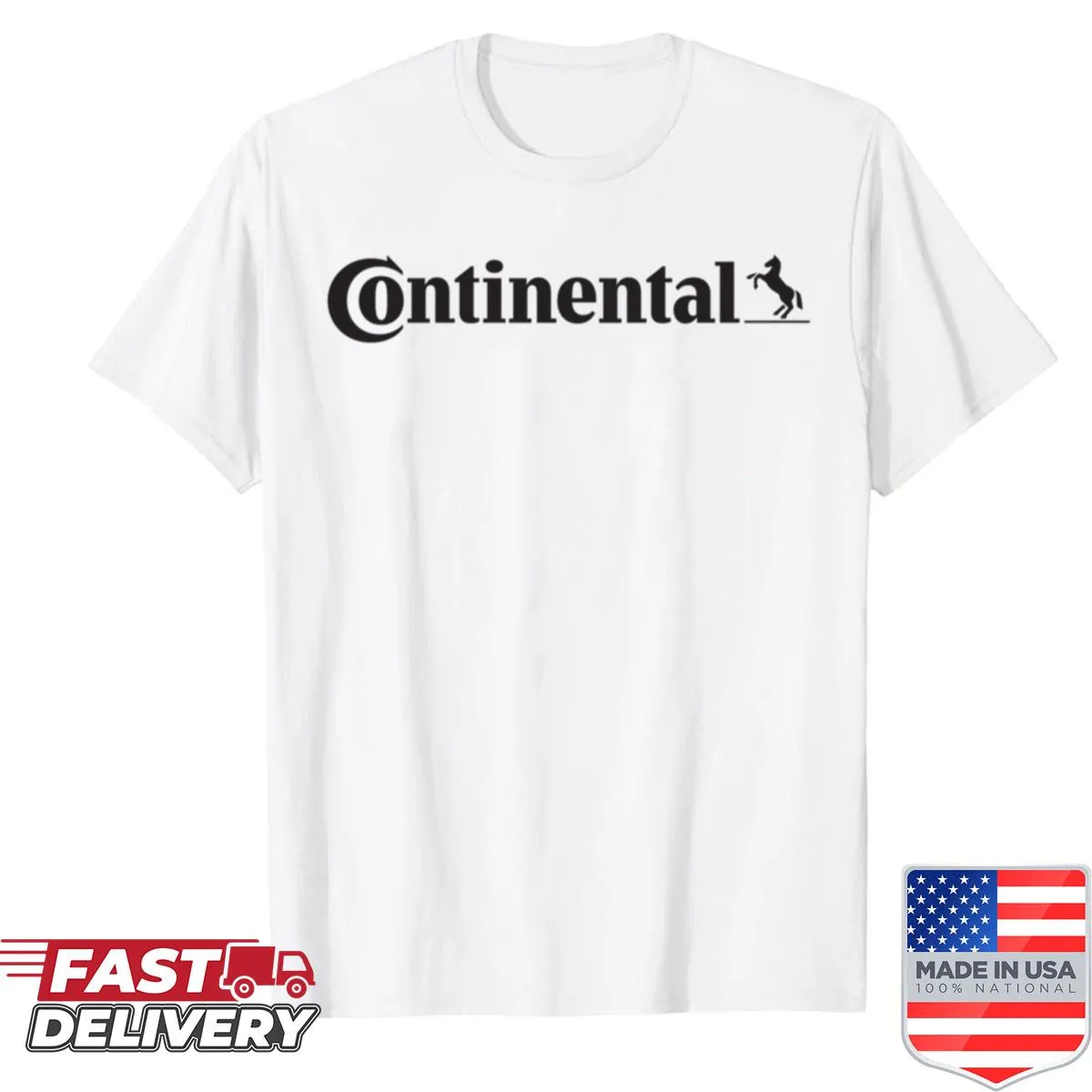 Continental logo shirt designed for sports enthusiasts
