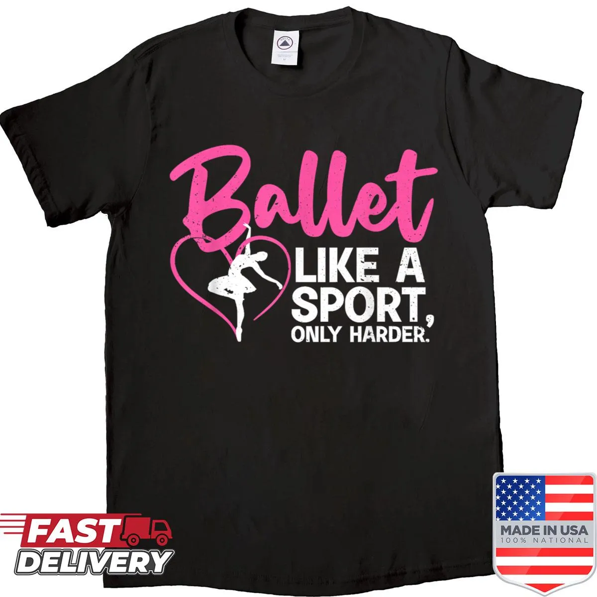 Ballet dancer graphic shirt for dance lovers