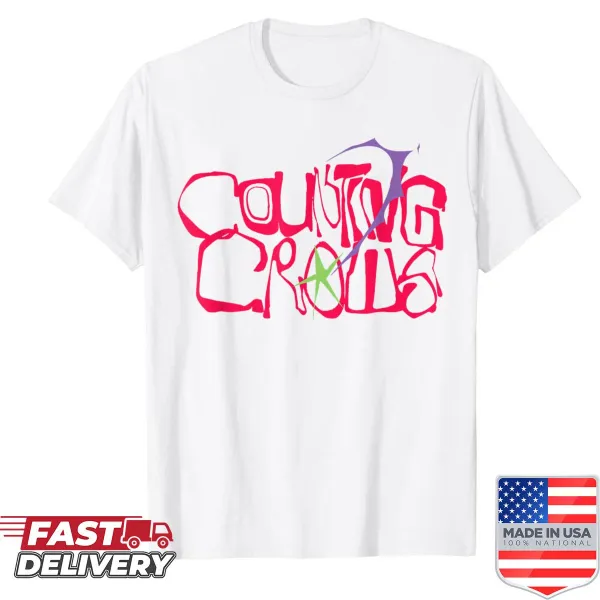 Vintage Counting Crows star logo shirt for music fans