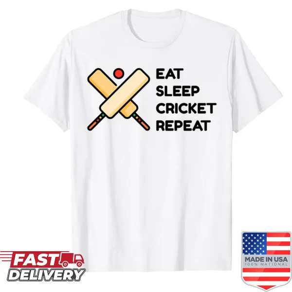 Cricket-themed shirt with inspiring sport quotes