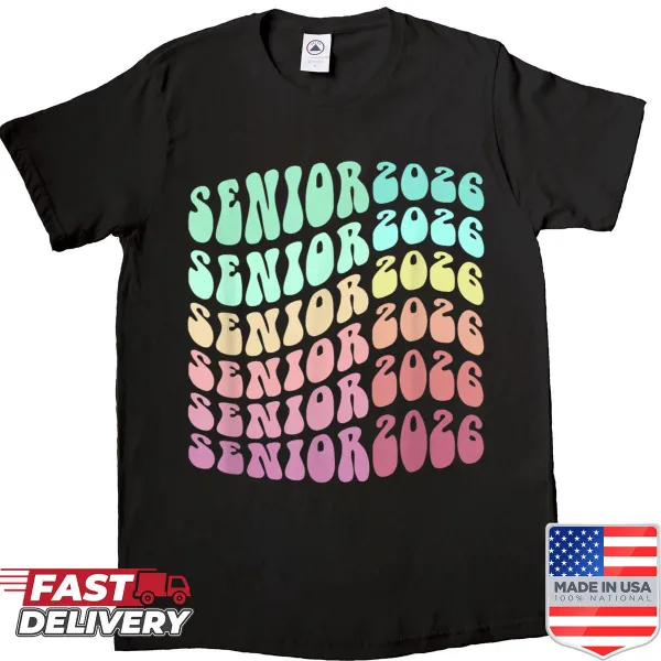 Cute 2026 Seniors high school graphic t-shirt