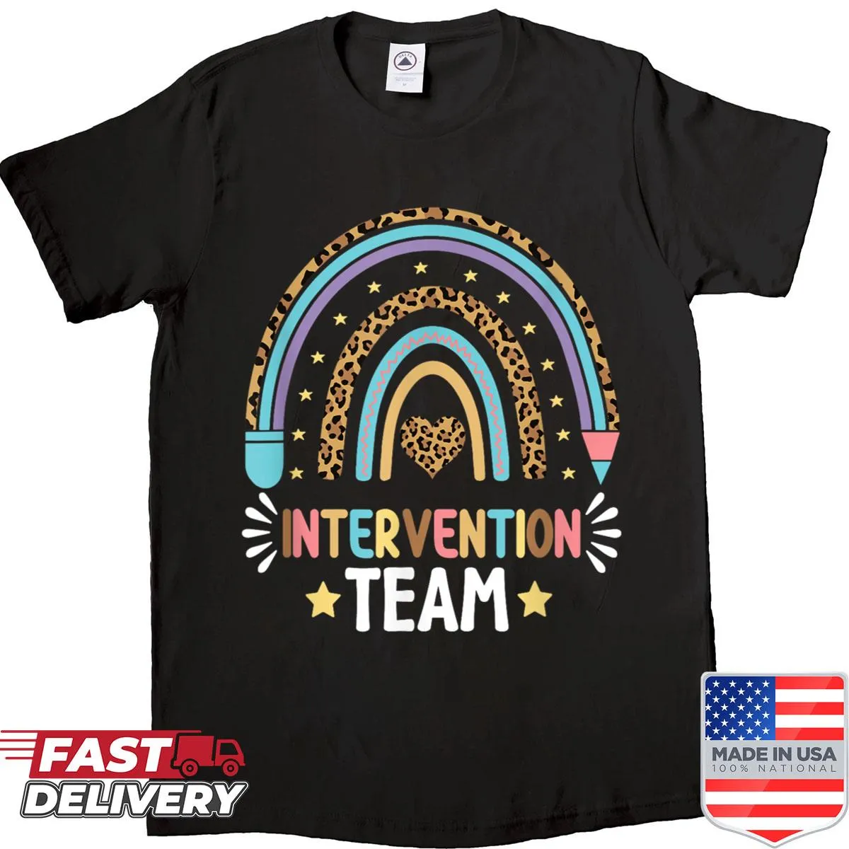 Illustrated shirt for special education teachers with a heartfelt design.