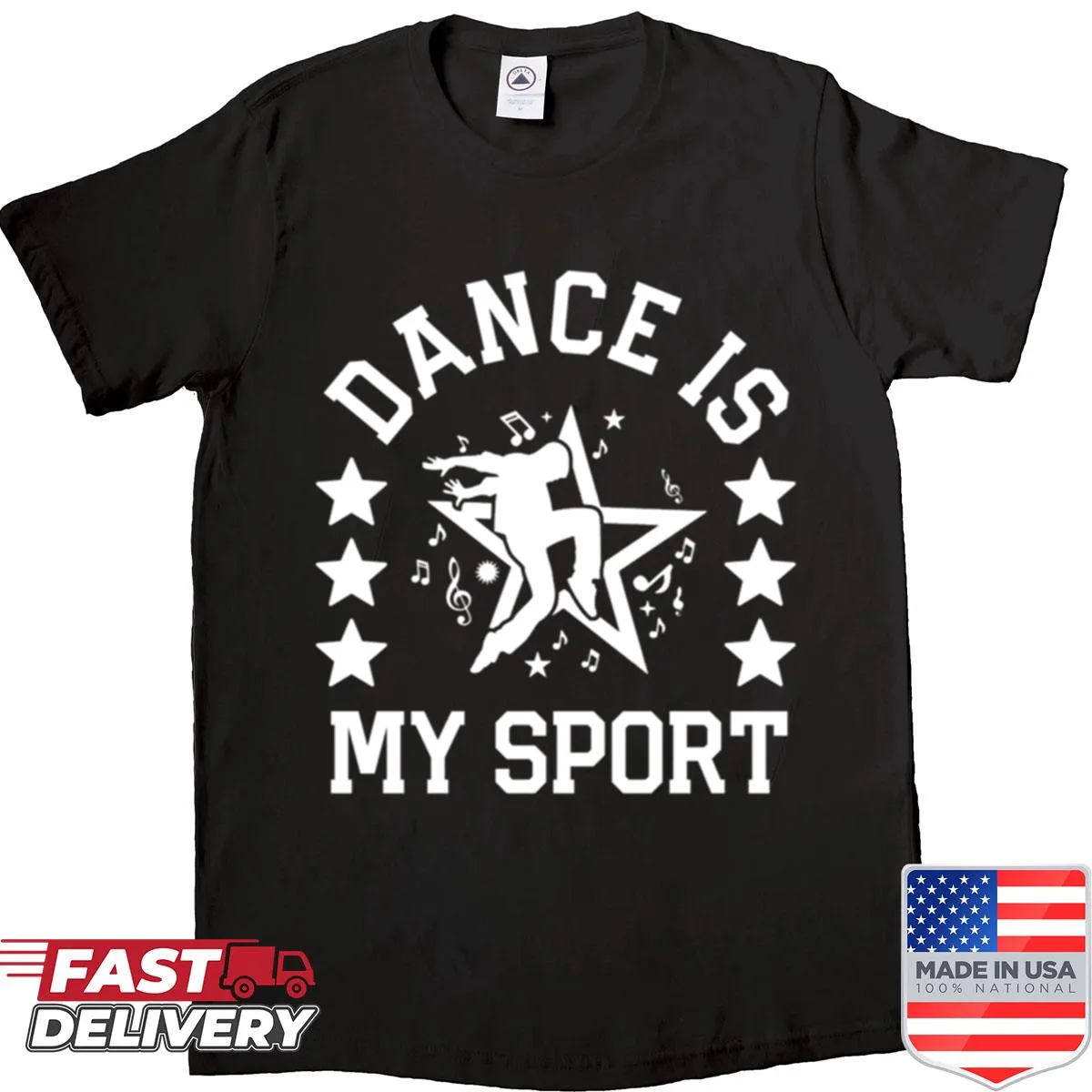 Inspirational shirt with the text 'Dance Is My Sport'