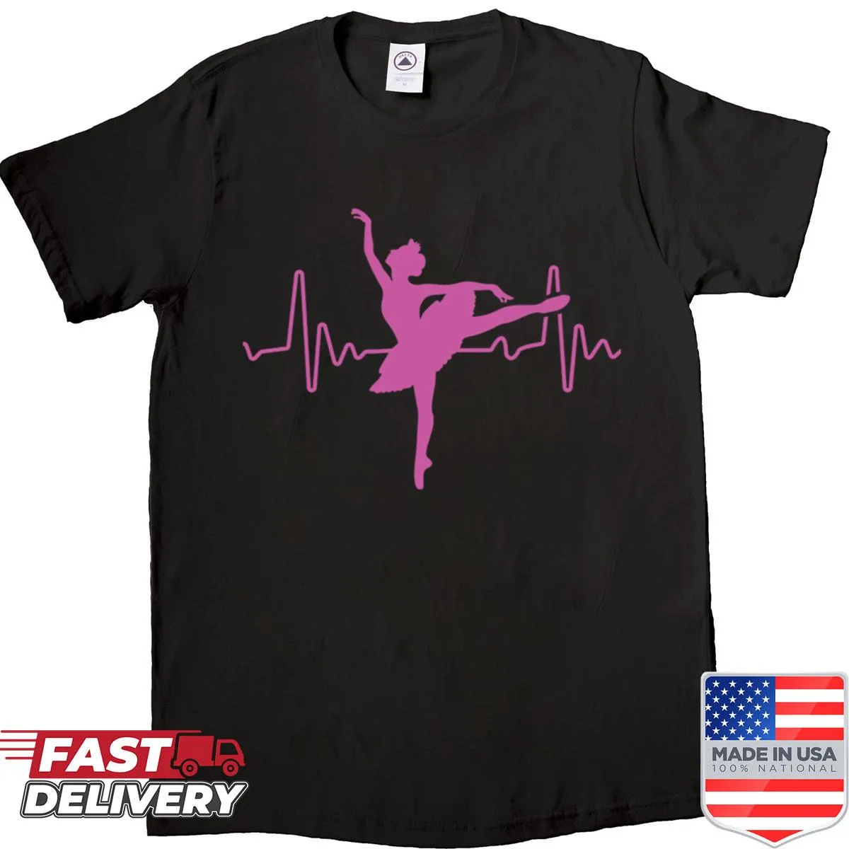 Cute ballet dancer shirt with text 'Dance Is My Sport'