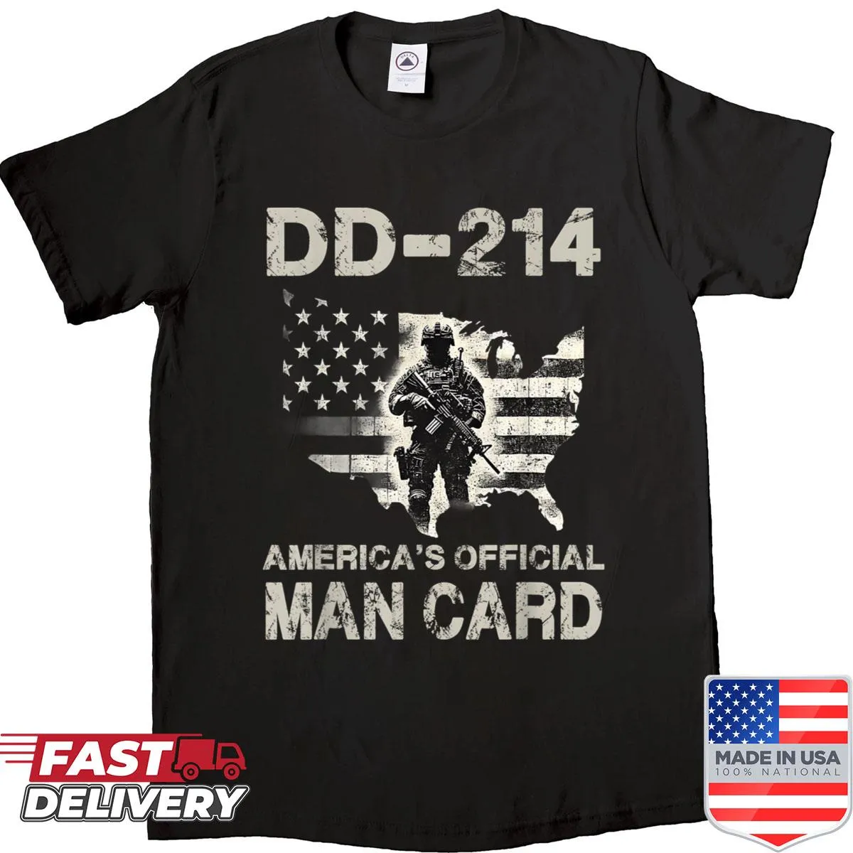 Dd-214 Veteran Pride Flag graphic t-shirt