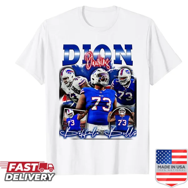Shirt featuring the name Dion Dawkins printed in bold text