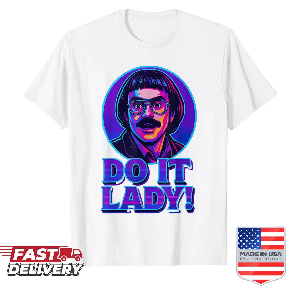 Retro Do It Lady tee with playful typography
