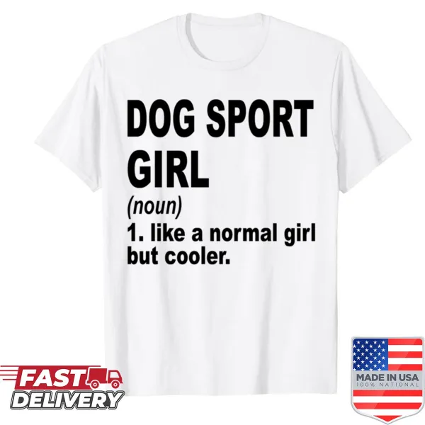 Dog sport-themed shirt with playful typography for dog lovers