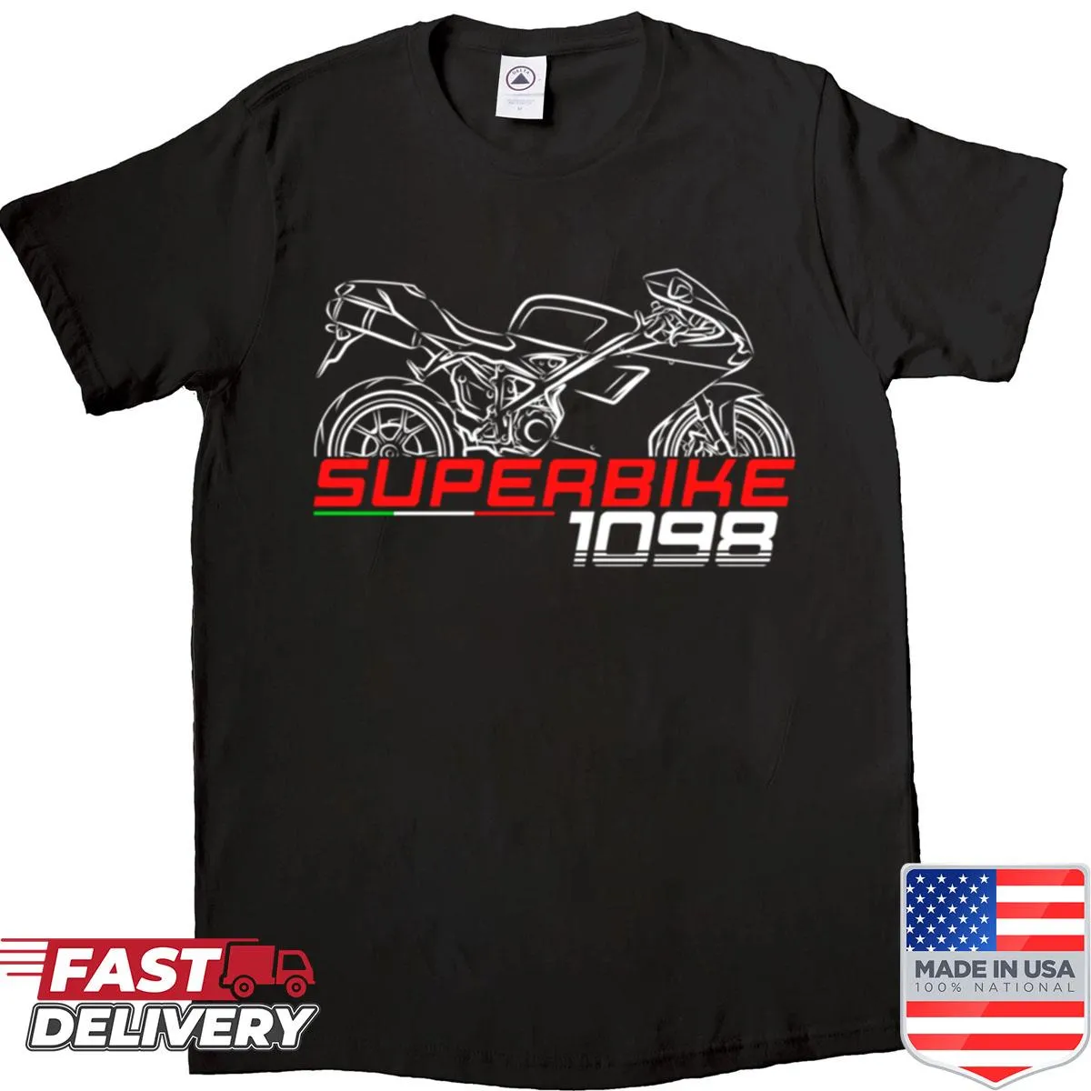 Illustration of Ducati Superbike 1098 motorcycle