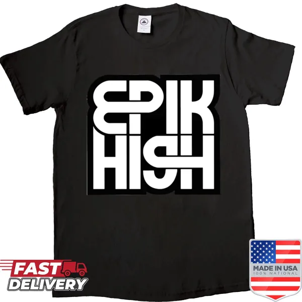 Epik High logo shirt featuring a minimalist design
