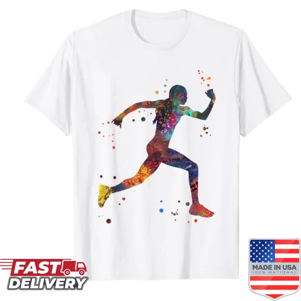 Typography shirt celebrating female runners