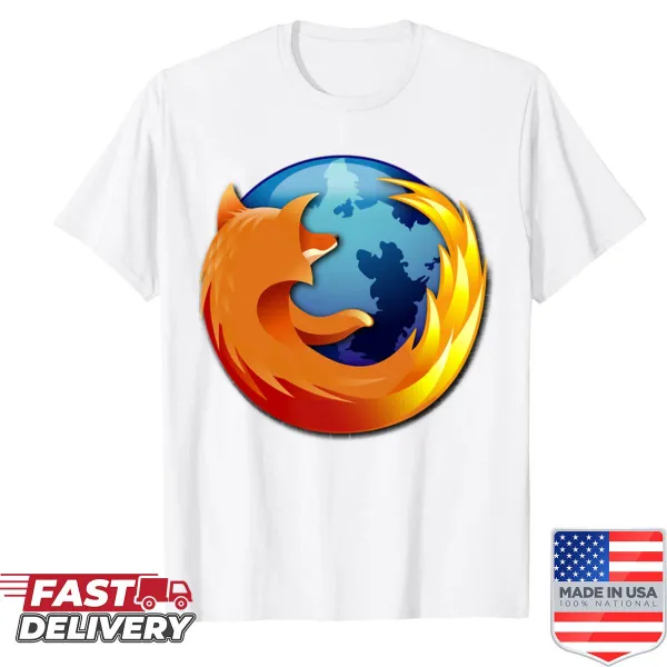 Shirt featuring the Firefox logo design