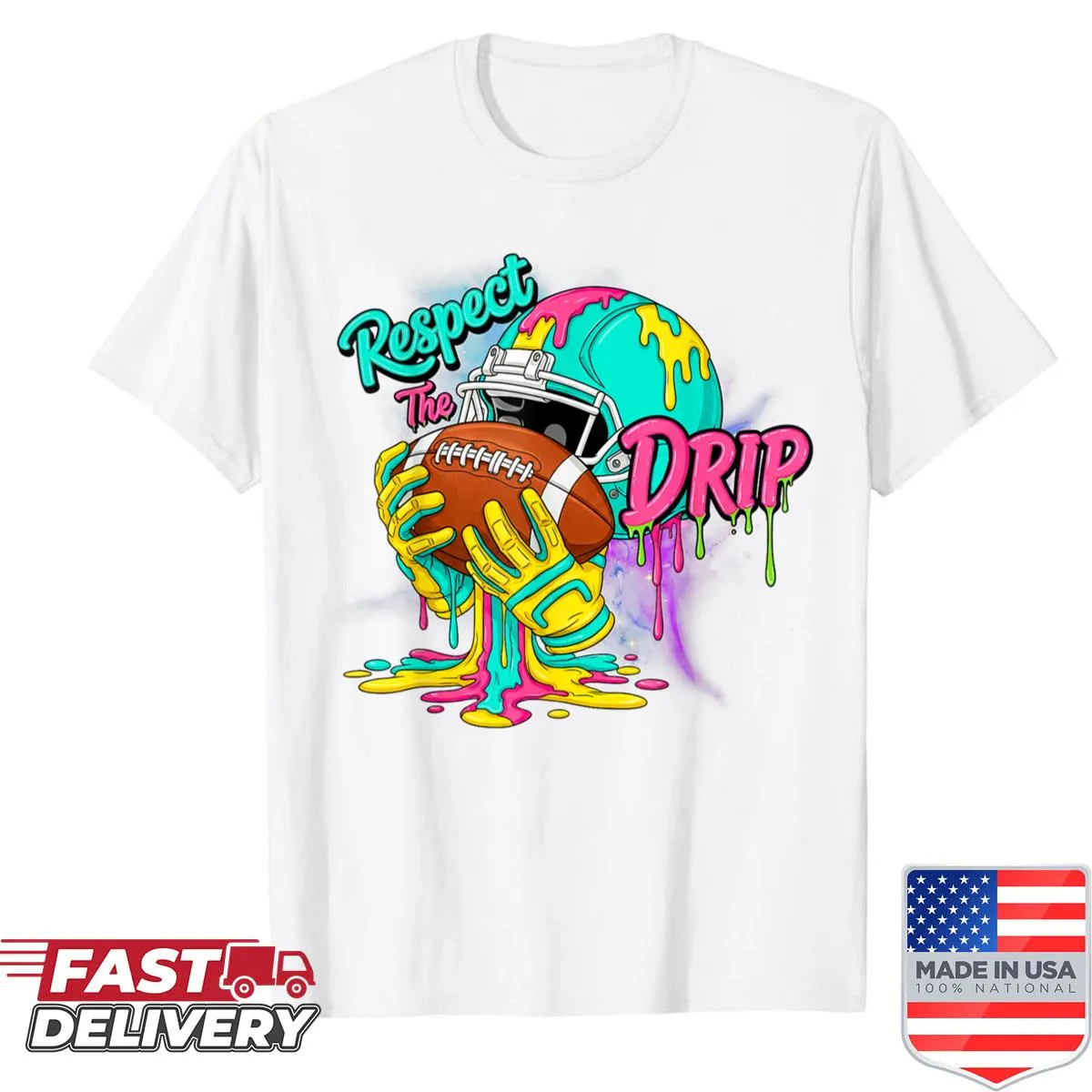 Playful football ice cream graphic shirt for boys