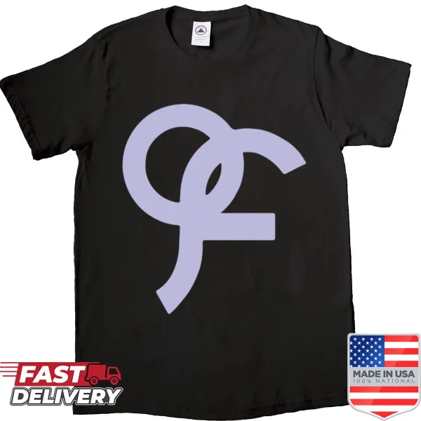 Minimalist T-shirt with the Fromis9 logo in a simple design.