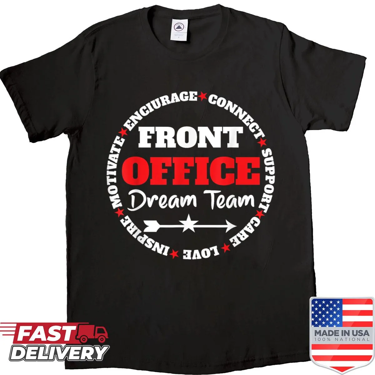 Back-to-school shirt with cheerful phrase for students