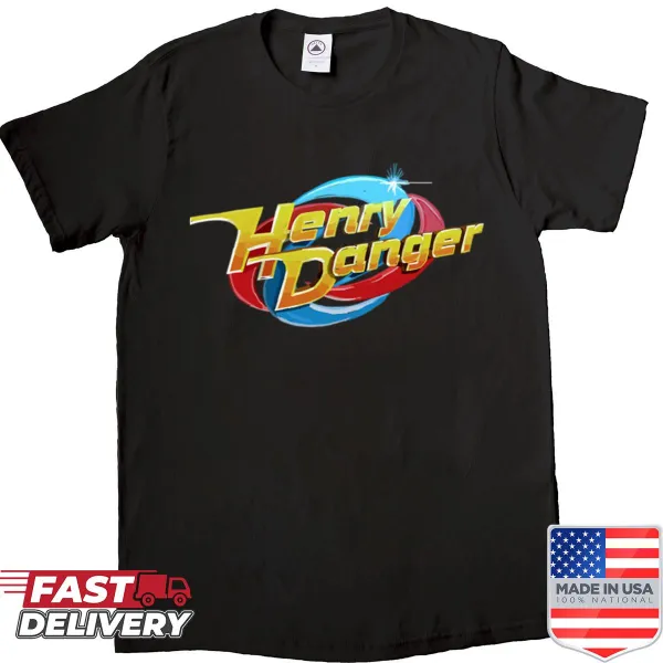 Illustrated logo shirt featuring Henry Danger for fans