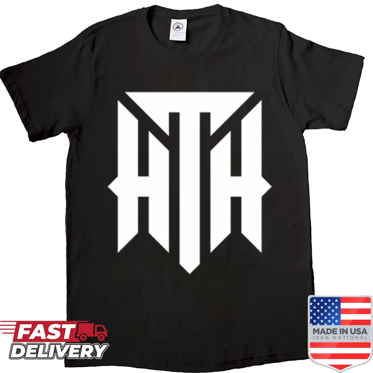 Hilltop Hoods logo printed on a white hip-hop shirt