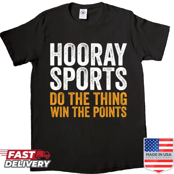 Sport-themed shirt with the phrase 'Do The Thing Win The Point'