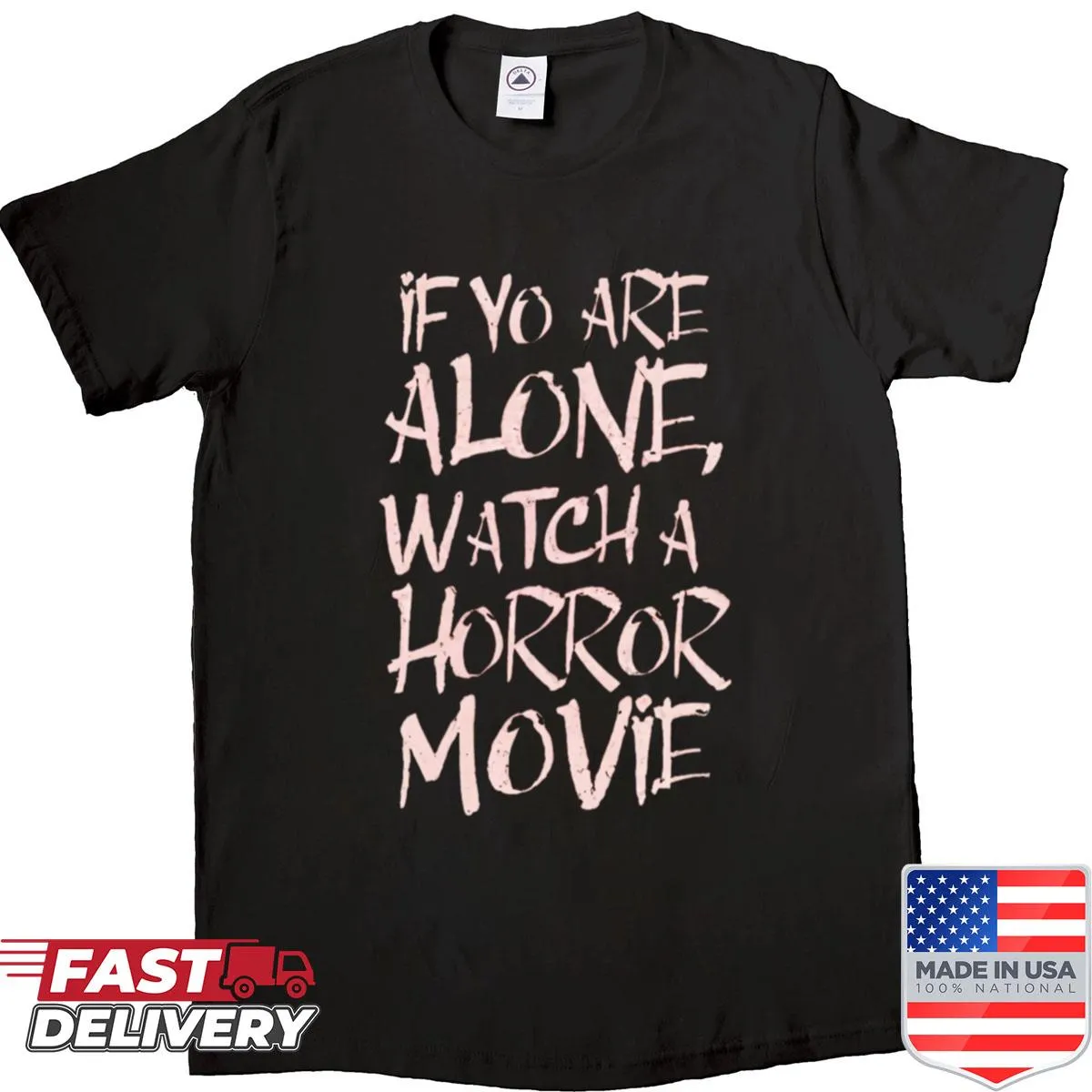 Illustrative horror movie themed shirt