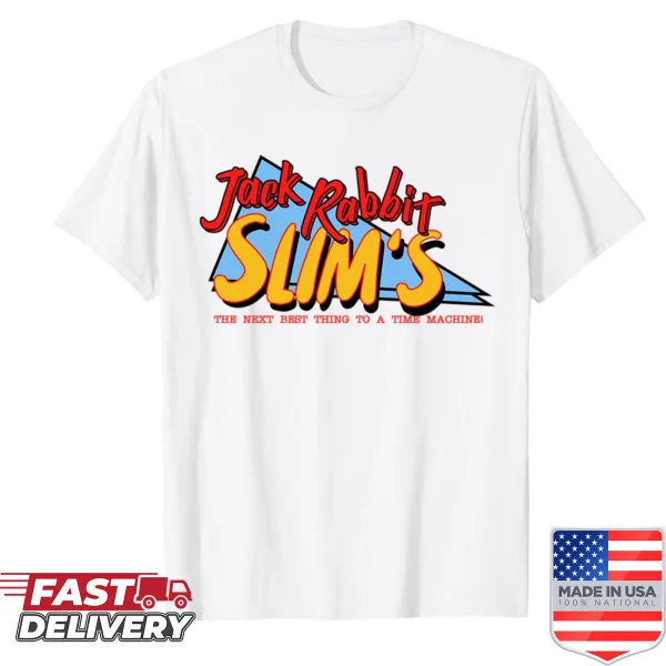 Vintage-style Jack Rabbit Slims shirt capturing classic diner vibes
