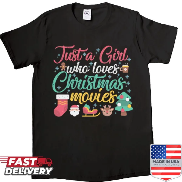 Funny Christmas movie shirt with playful text design