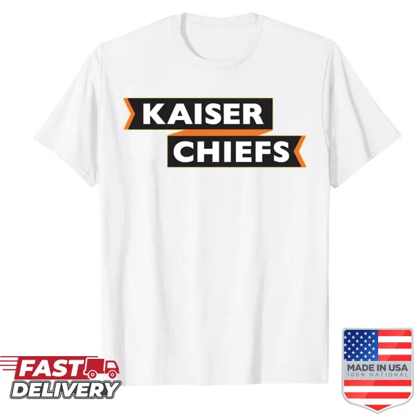 Kaiser Chief logo shirt displays the band's iconic design