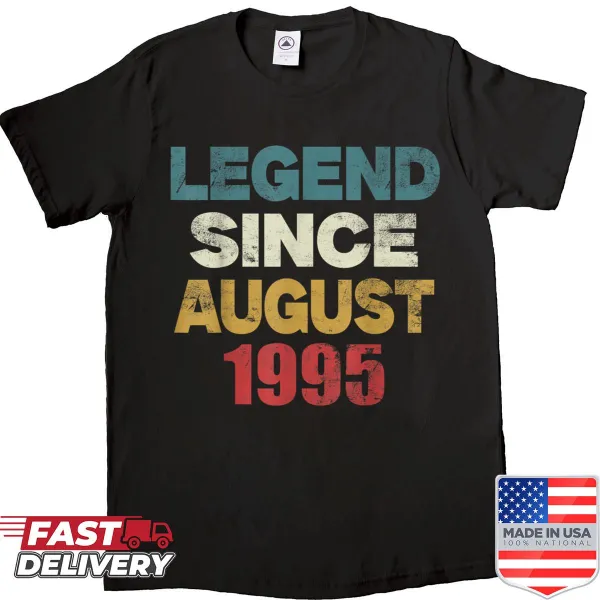 Shirt marking 30th birthday for 1995