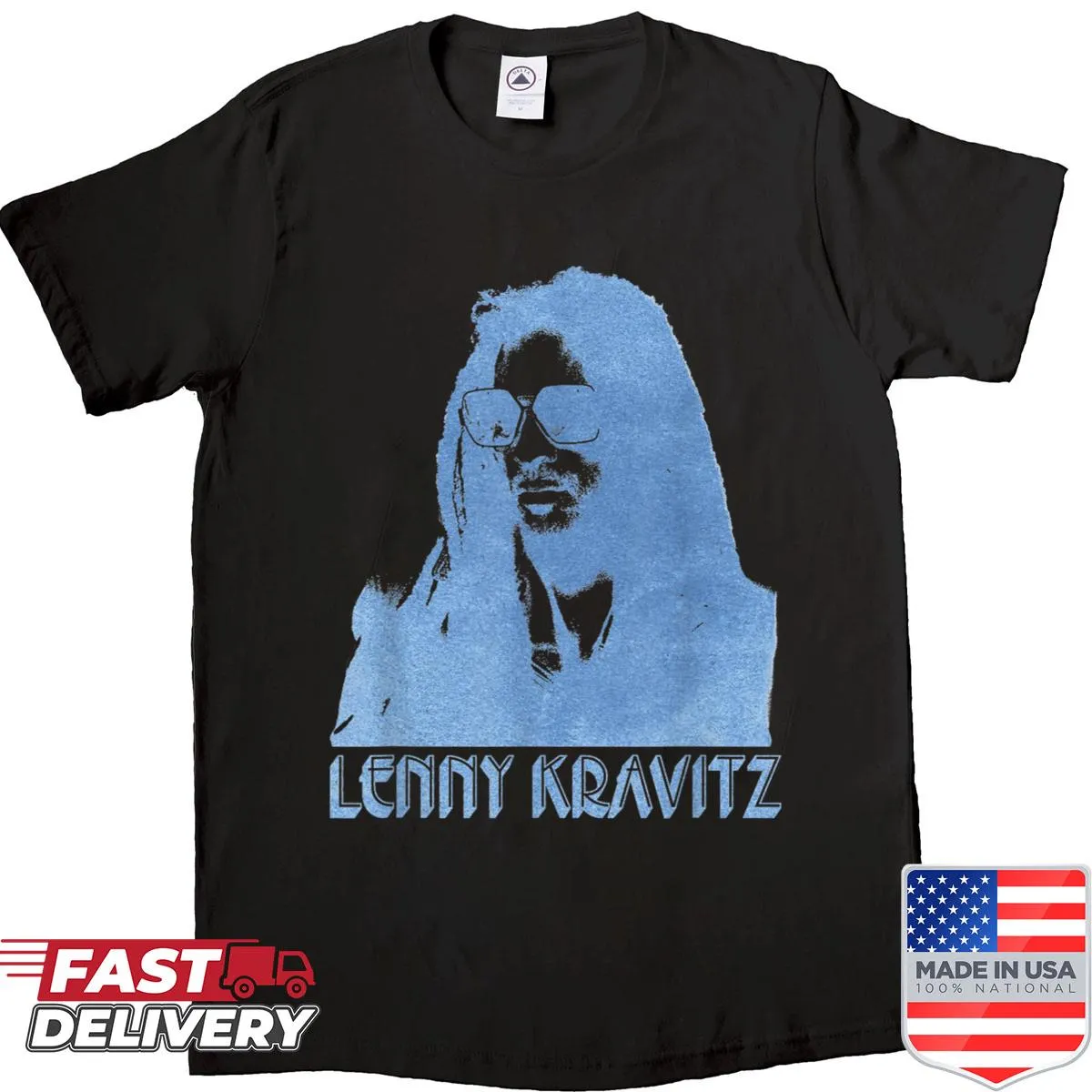 Lenny Kravitz residency dates shirt with simple typography.