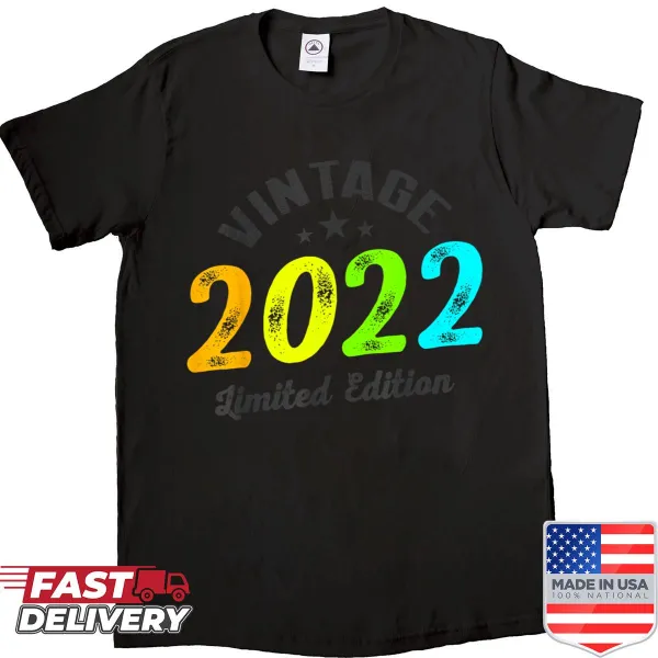 Vintage-style shirt celebrating the year 2022