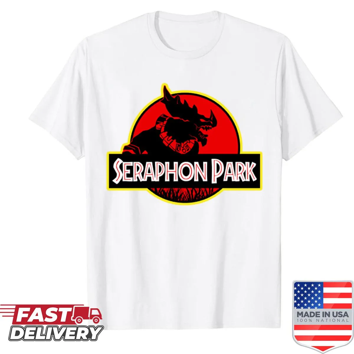 Whimsical T-shirt featuring humorous Lizardman design