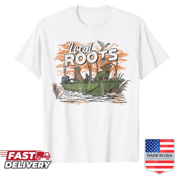 Vintage-style Local Roots Duck Hunting shirt for outdoor enthusiasts