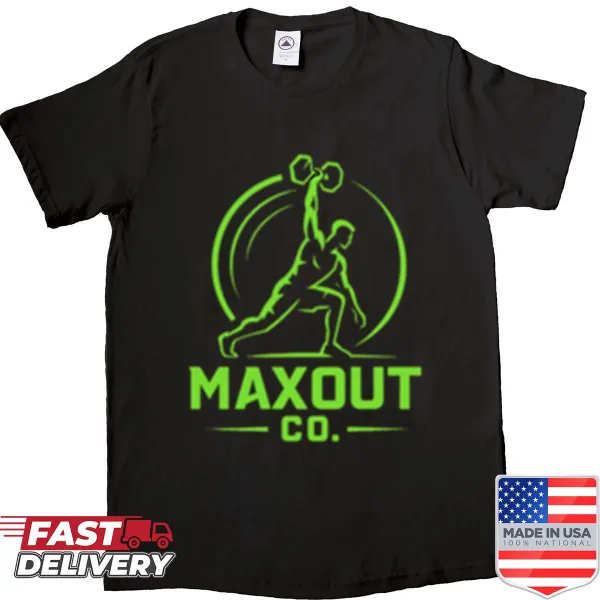 Maxout Co logo shirt in minimalist design