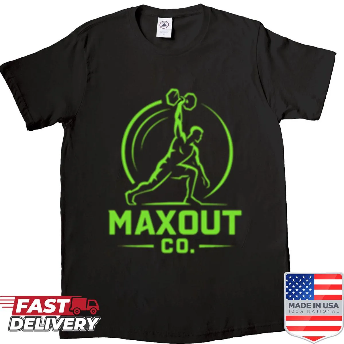 Maxout Co logo shirt in minimalist design