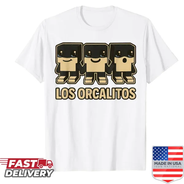 Cartoon graphic shirt for kids featuring funny Orcalitos theme