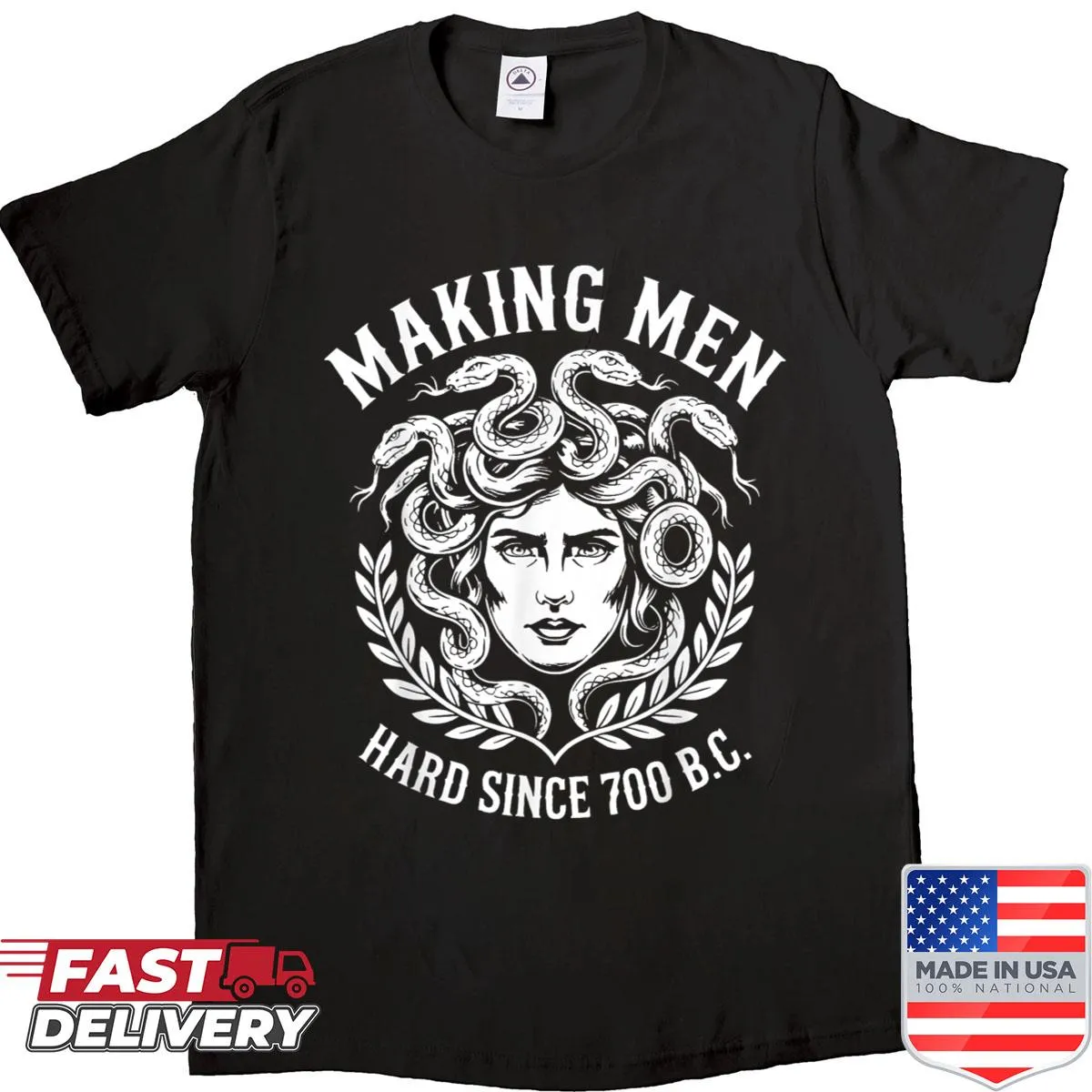 Funny feminist Medusa shirt with a sarcastic message