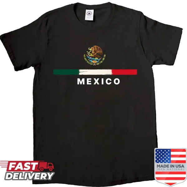 Vintage shirt featuring the Mexican flag for Independence Day celebrations.