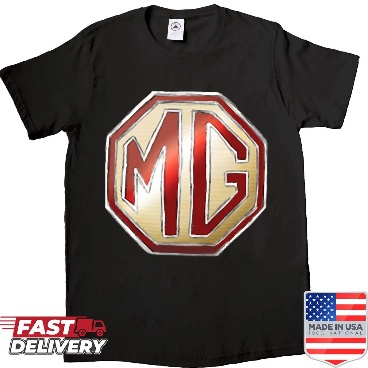 Minimalist T-shirt featuring the 'Mg' logo in clean typography