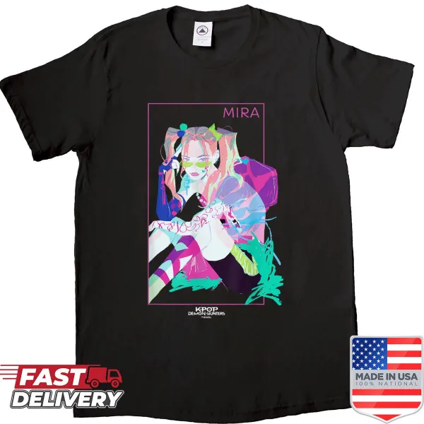 Officially licensed shirt featuring Mira character design