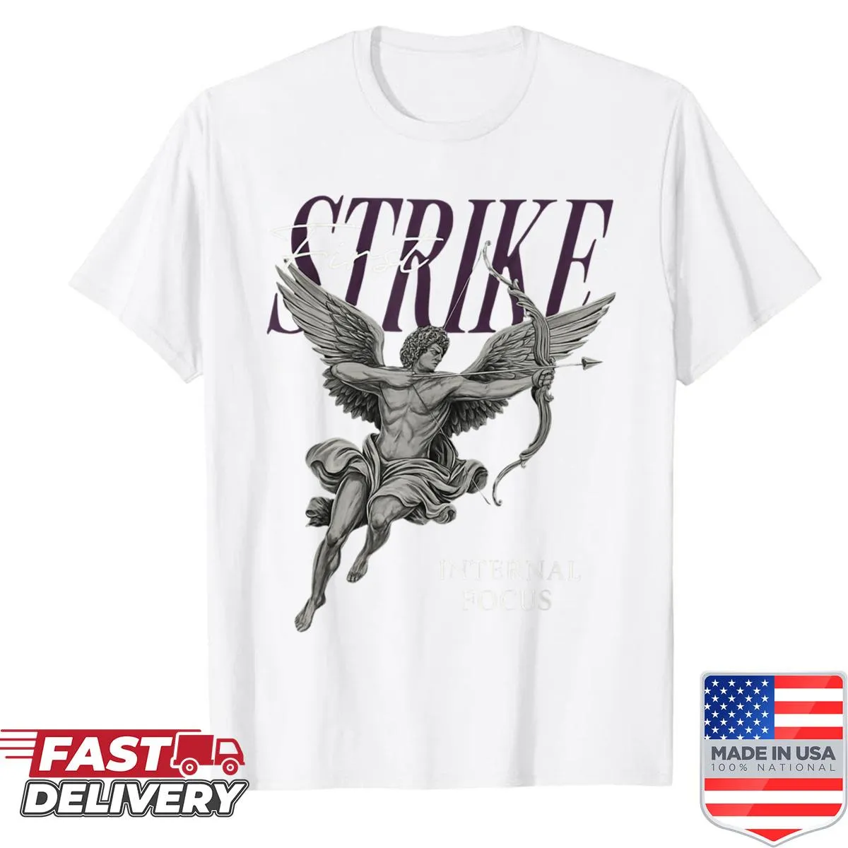 Vintage urban streetwear shirt with hip hop angel graphic