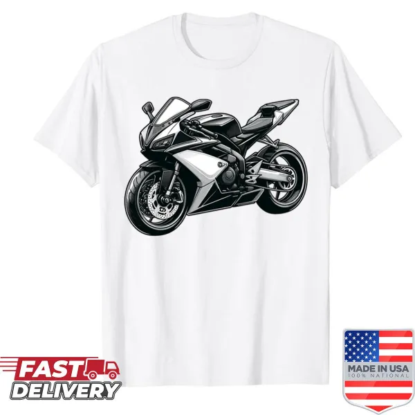 Illustration of a modern sportbike graphic