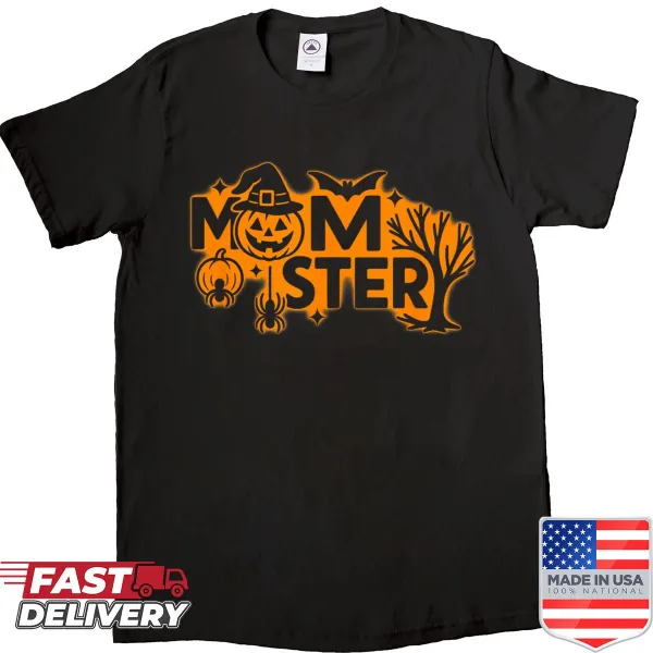 Funny Momster Halloween T-shirt for women