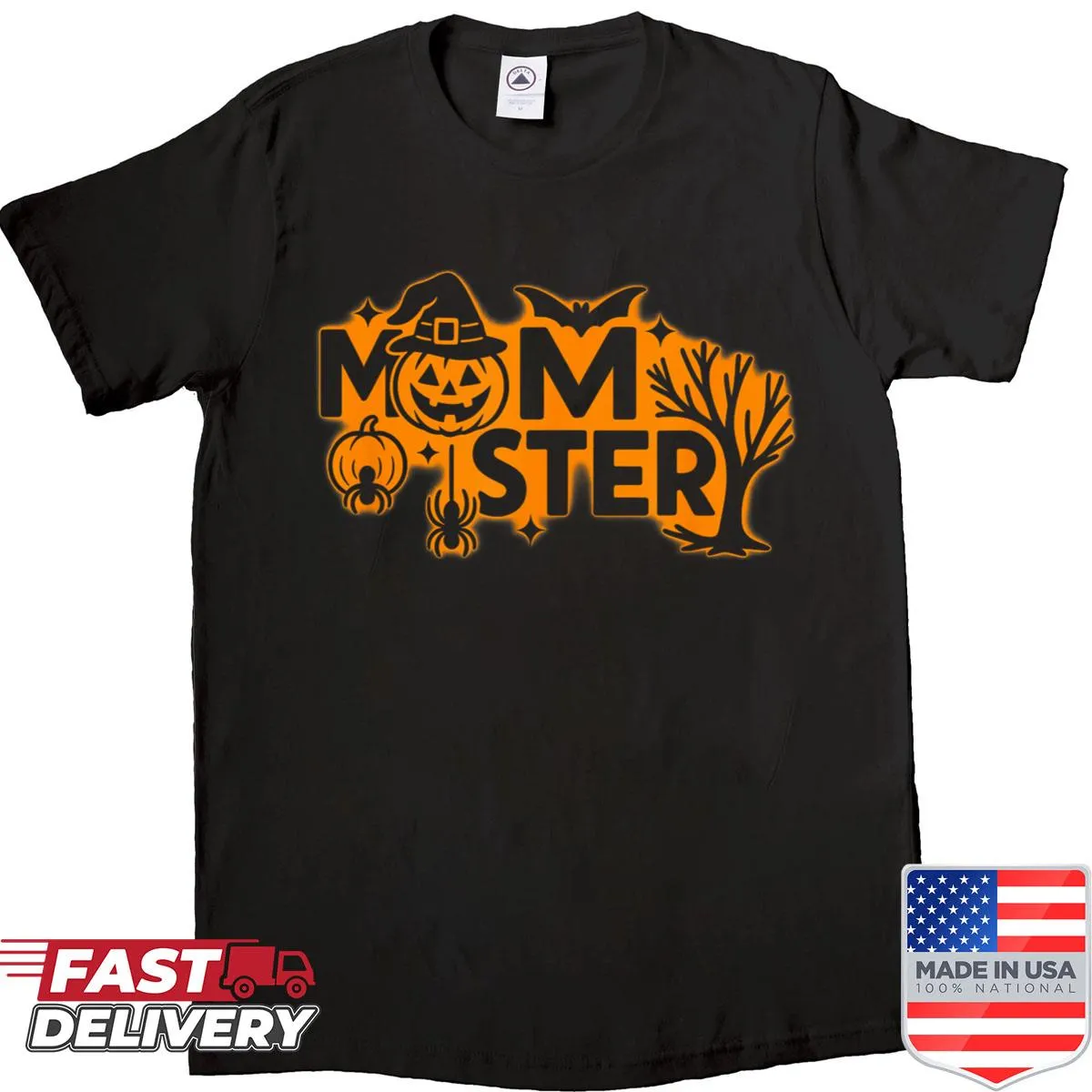 Funny Momster Halloween T-shirt for women