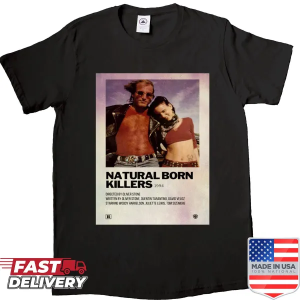 Iconic poster design from the film Natural Born Killers