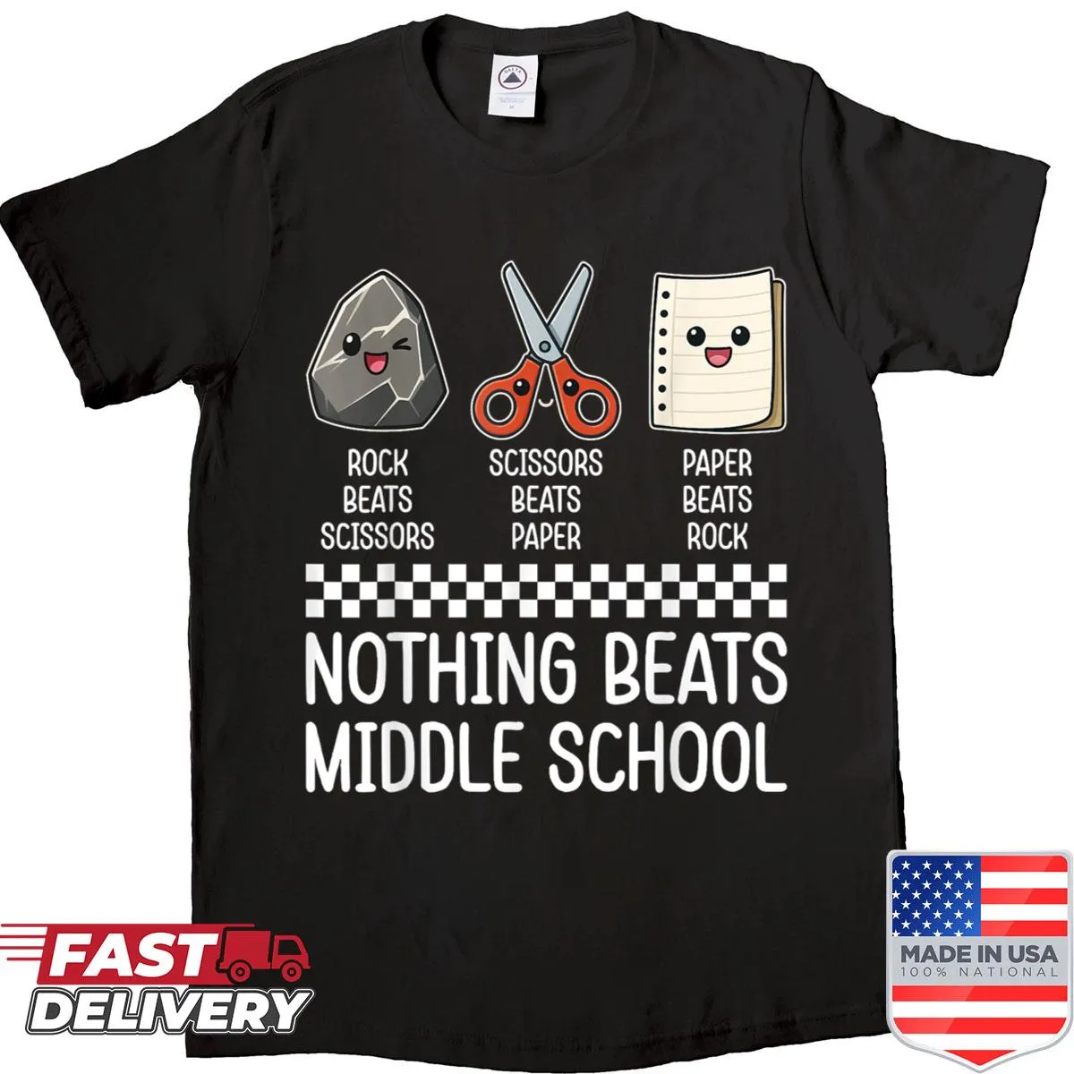 Funny shirt for teachers with the phrase about middle school