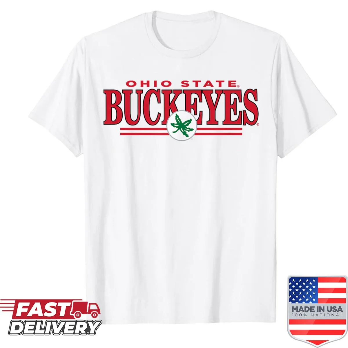 Officially licensed Ohio State Buckeyes shirt with iconic logo